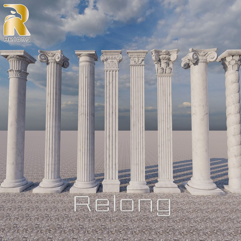 Wholesale High Quality Classic Natural Marble Building Columns
