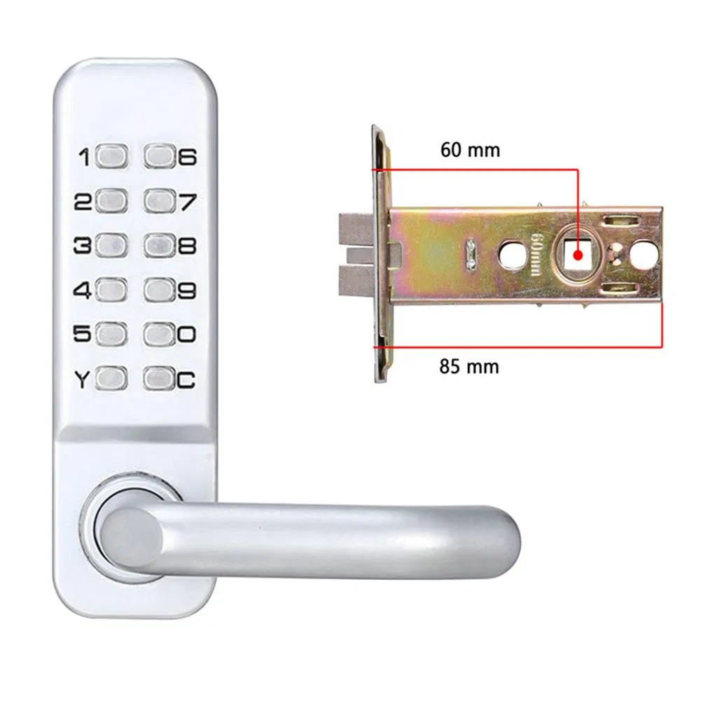 Mechanical Digital Door Lock Waterproof Intelligent Electronic Lock Push Button Keypad Keyless Code Combination Lock Set