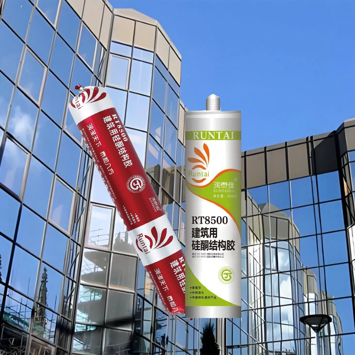 Runtai Designed for High Strength Bonding Structural Silicone Sealant in Curtain Wall