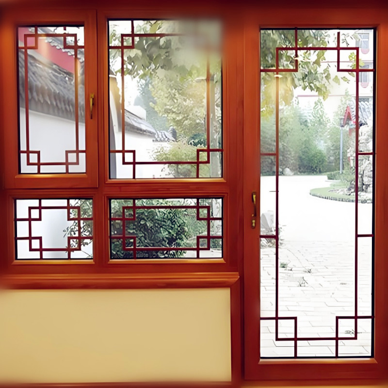 Premium Double Tempered Glass Aluminum Grills for Windows and Doors
