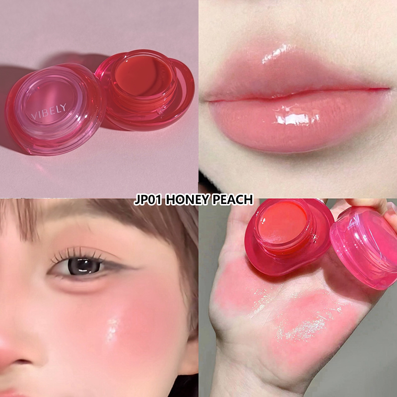 New Design Portable Jelly Blush Jar High Pigment Long-Lasting Vegan Rouge