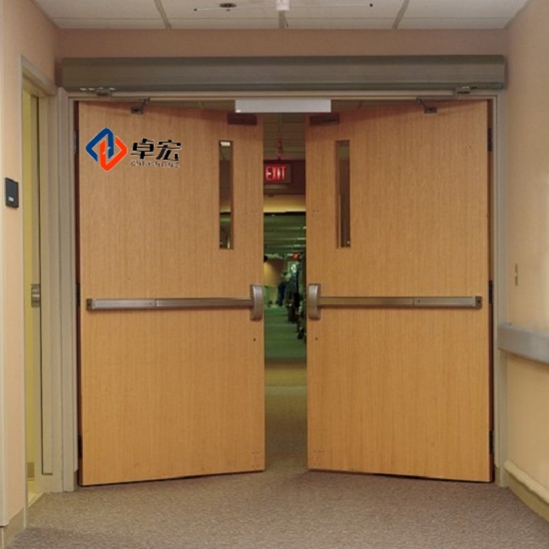 UL CE Certified Wooden Fire Rated Door for Building Project
