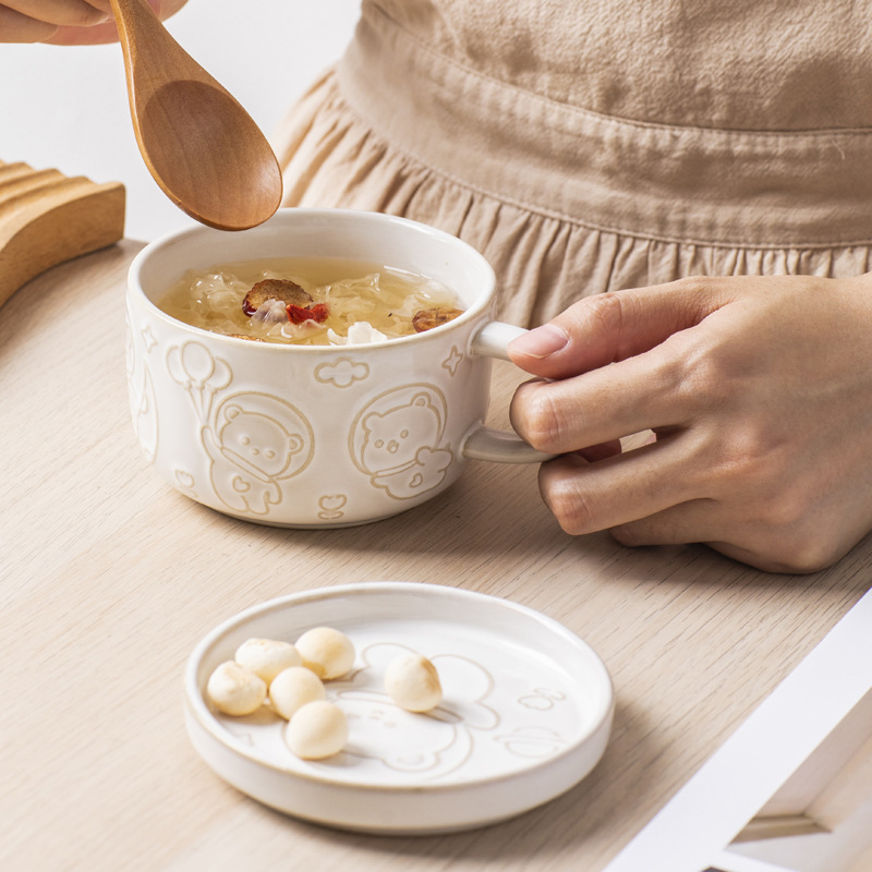 Керамическая кружка с крышкой, парная, подарок для девушки