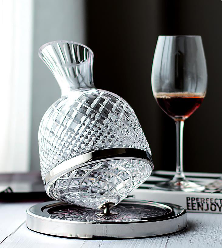 Crystal Glass Wine Measuring Pitcher Decanter Glass Wine Decanter with Gift Box