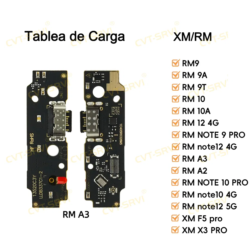 Шлейф разъёма зарядки для Redmi A3 с IC