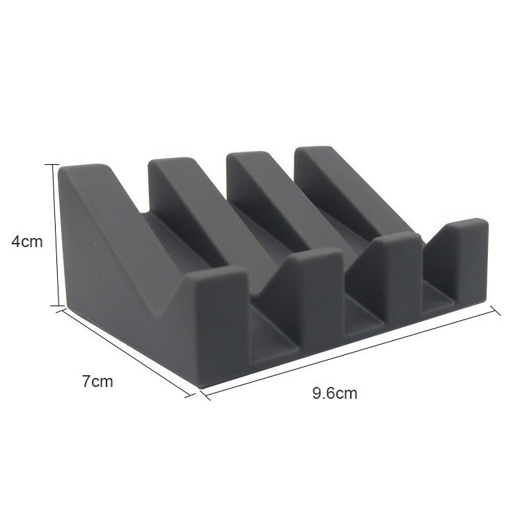 Soap Dish Holder Storage Portable Silicone Soap Tray with Drain Ez29685