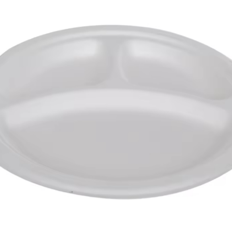 2026 Wholesale Disposable Round Food Tray Microwaveable Lunch Salad Plate