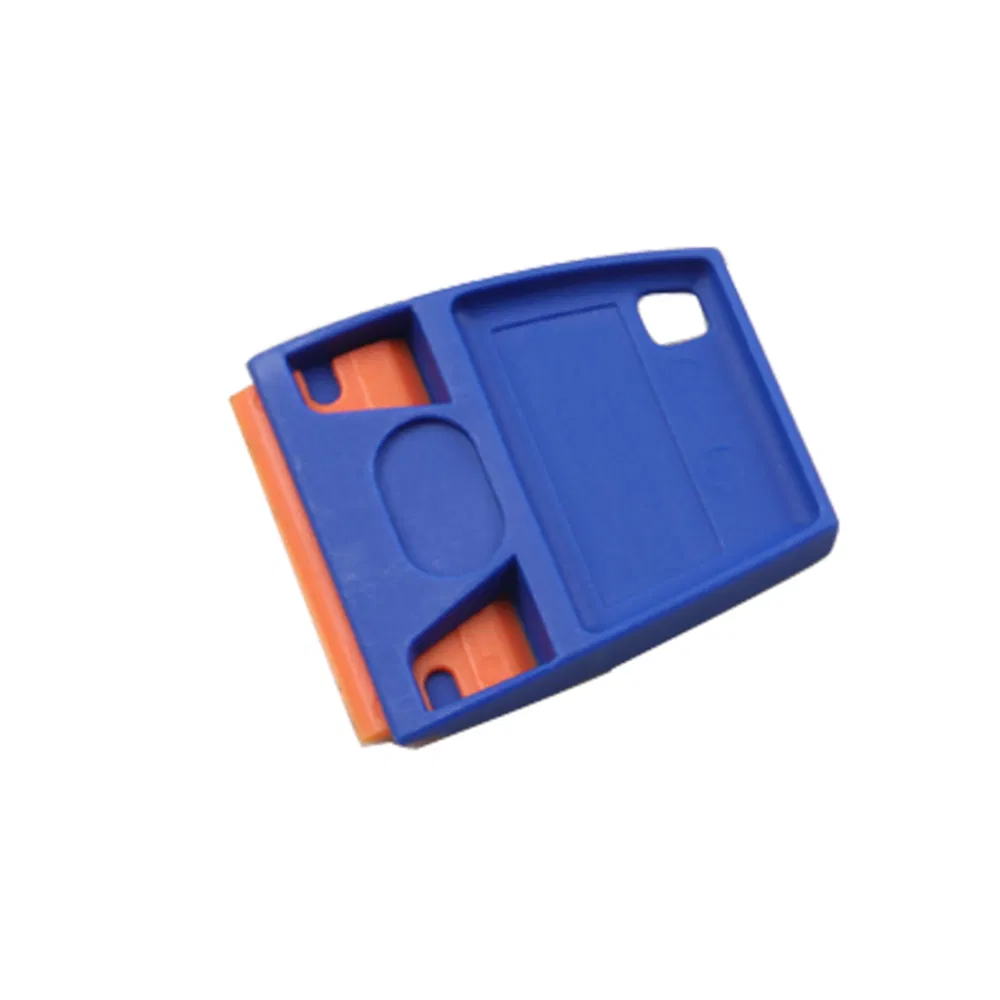 Mini Plastic Cleaning Scraper W/Double-Edged Plastic Blades