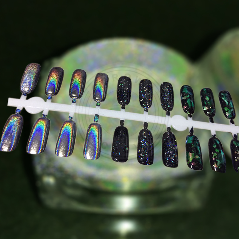 Laser Silver Holographic Shiny Mirror Pigment Powder Chamleon Pigment