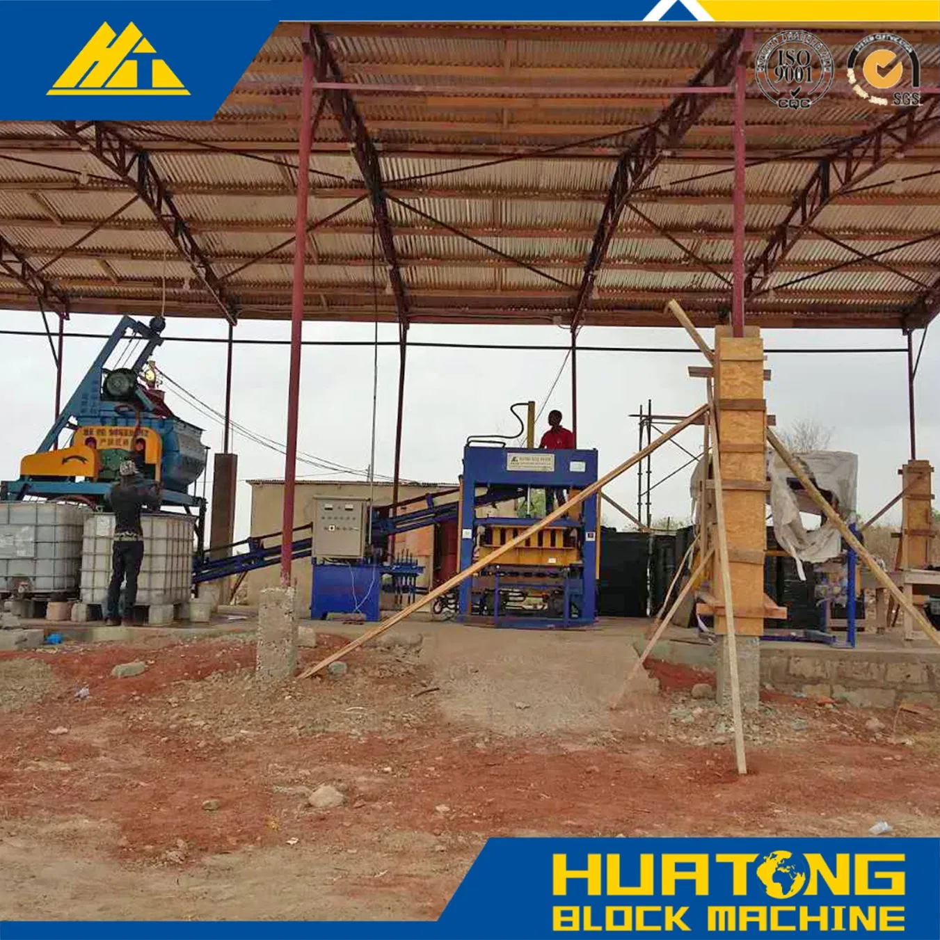 Qt5-15 Semi Automatic Cocncrete Block Making Machine