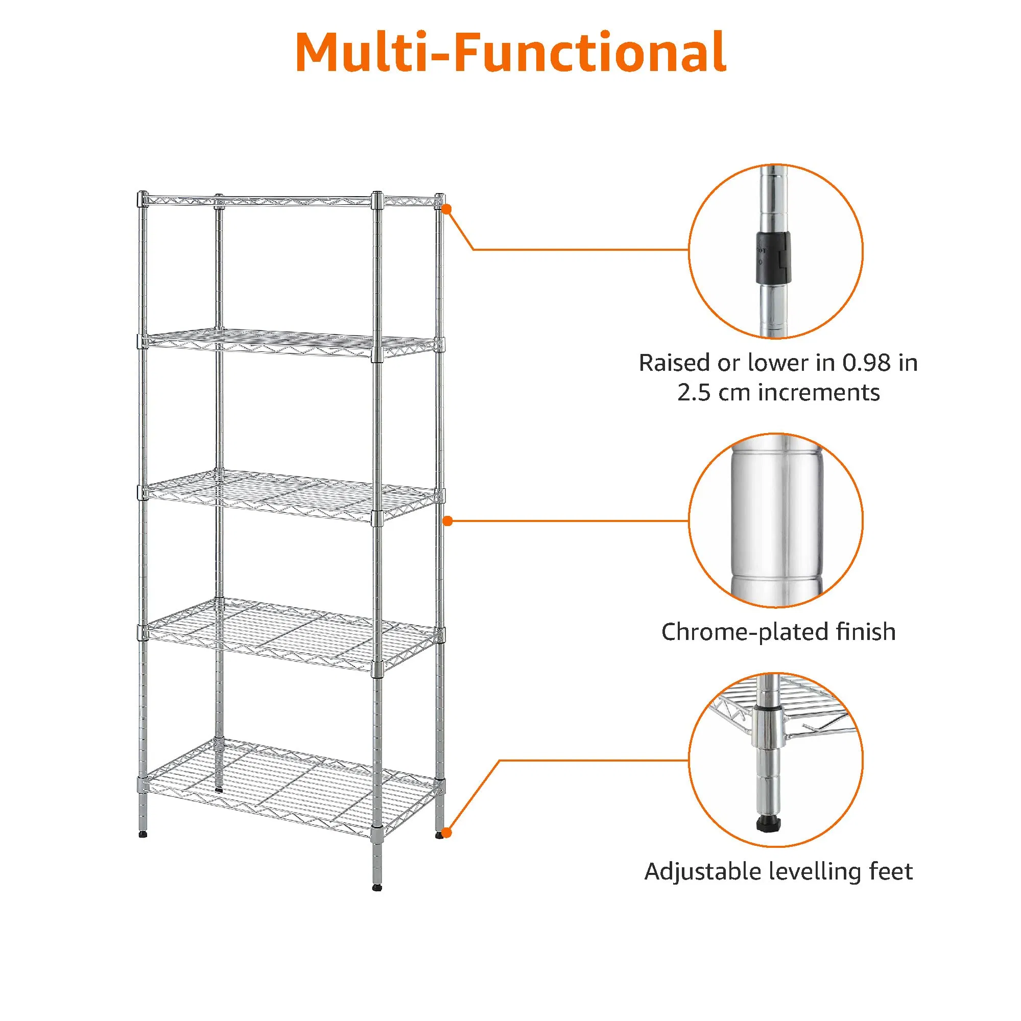 Drug Store Warehouse Shelving with 5 Layers