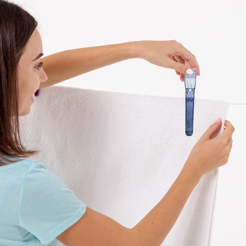 Transparent Plastic Clothes Pins Dress Shirt Collar Holder