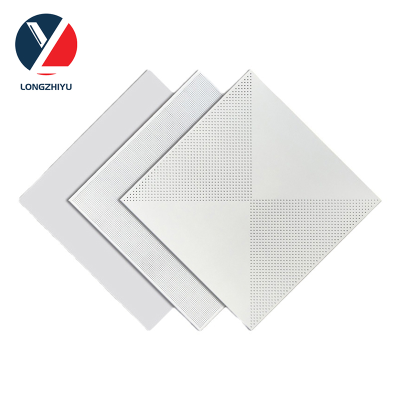 Ceiling Decorations Dalles De Plafond Acoustiques 60X60 Decorative Akustische Plafon Plat