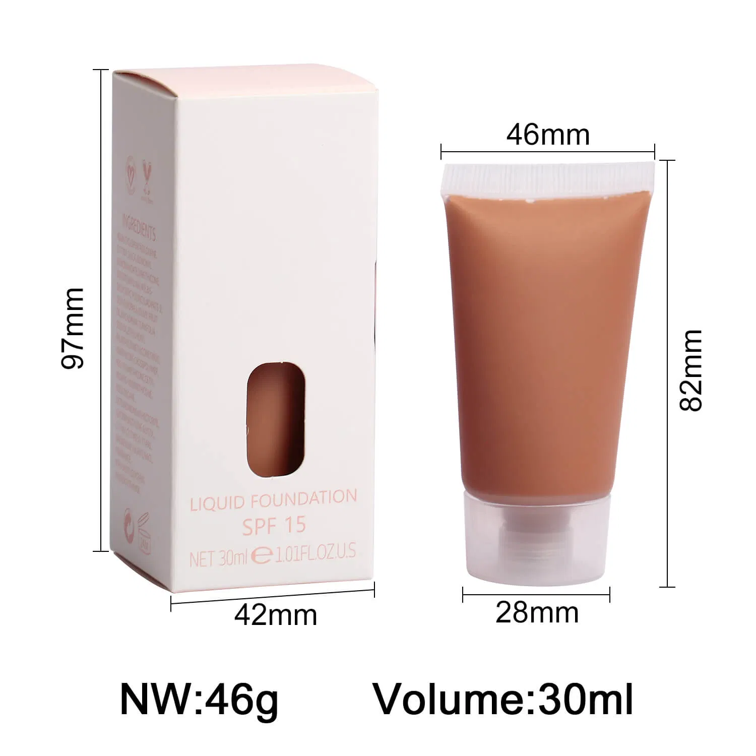 New Wholesale Brighten Waterproof and Long Lasting Matte Skin Foundation