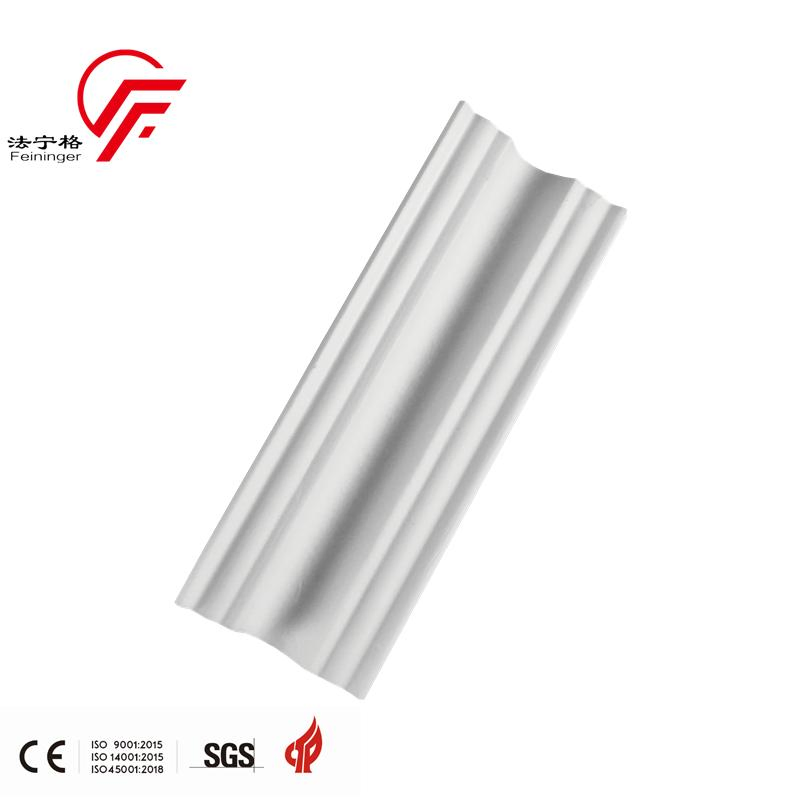 Waterproof Plastic PS Polystyrene Crown Cornice Moulding Decorative Lines