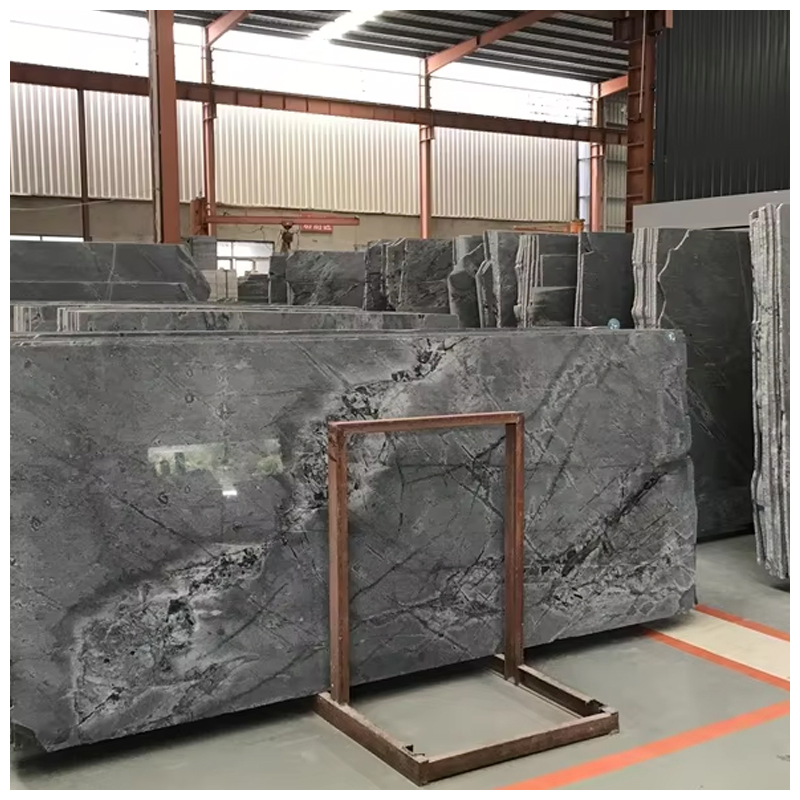 Chinese Atlantic Grey Quartzite/Lava Stone Slabs for Countertops and Tiles