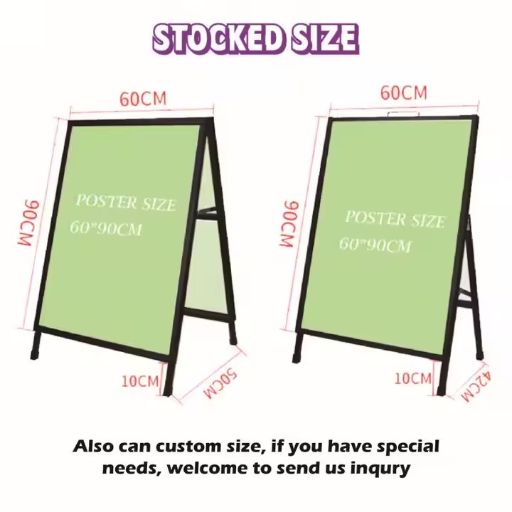 Manufacturers Wholesale a Frame Sign Outdoor Customized Pavement Signs