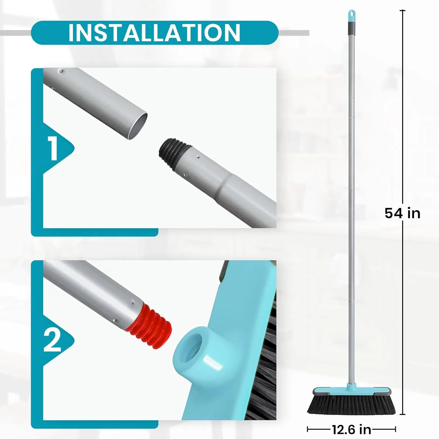 Guaranteed Quality New Low Price Colorful Plastic Sweeping Broom Household Soft Plastic Broom Head