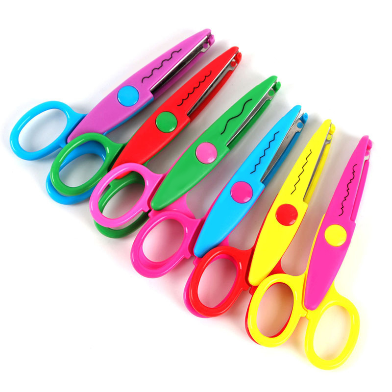 5 Inches Promotional Plastic Kids Design Safety Creative Crafts Scissor