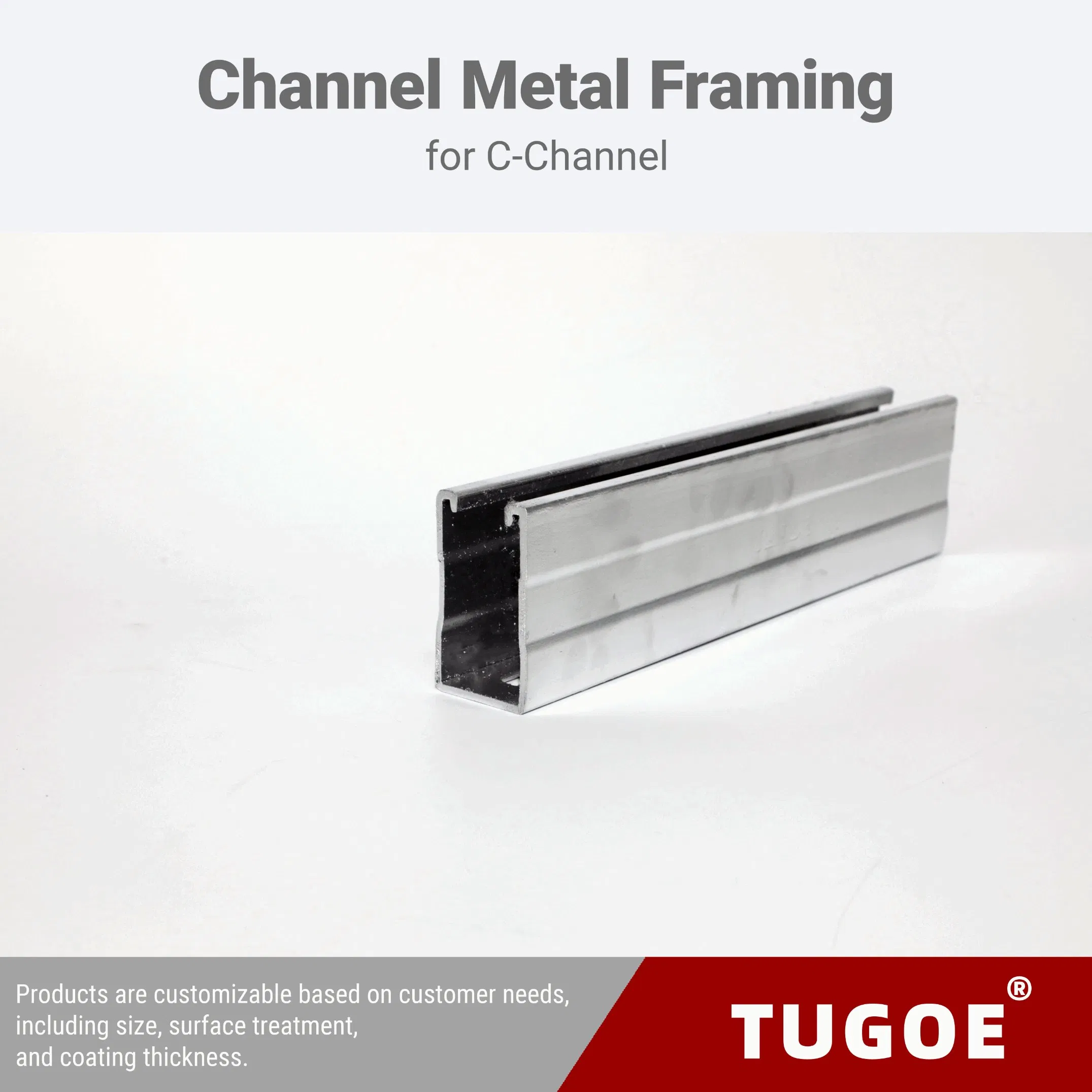 Original Reusable Bridge Support System Frost Proof 41X72mm Single Strut C Channel