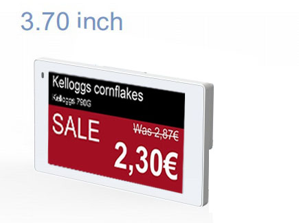 Customized Digital Price Tag 3.7 Inch Portrait EPD Ad Display Three-Colors E-Ink E-Paper Real-Time Module with 416*240 Electronic Shelf Label for Store ESL
