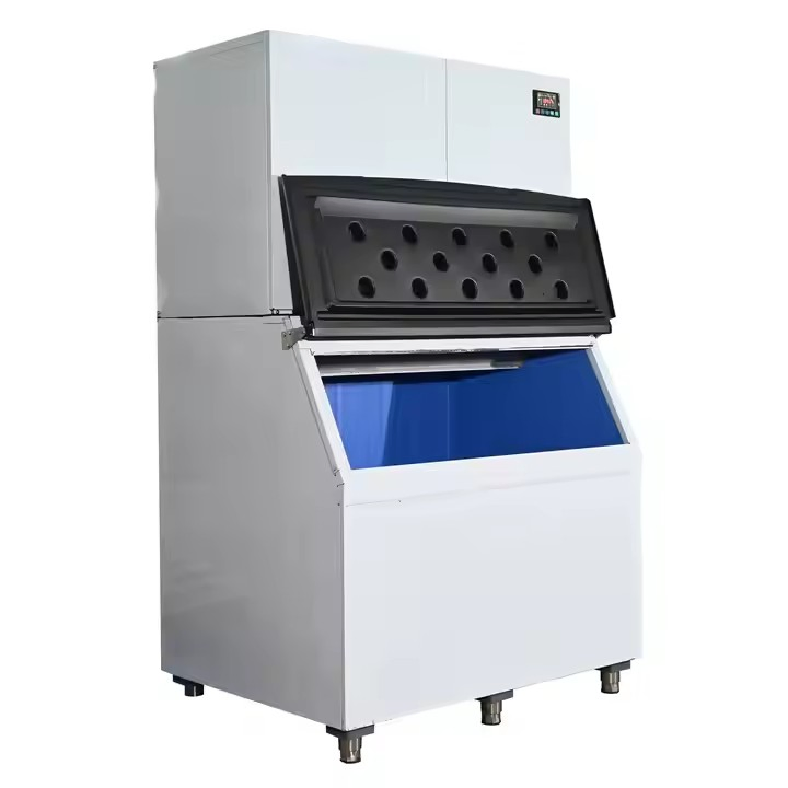 Electric 1000kg Commercial Block Maker Stainless Steel Automatic Cube Ice Making Machine for Industrial Business Use