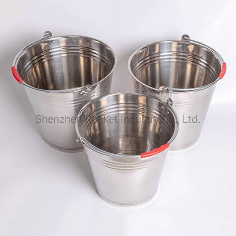 Wholesale Cheaper Home Use Appliance Stainless Steel Bucket with Handle