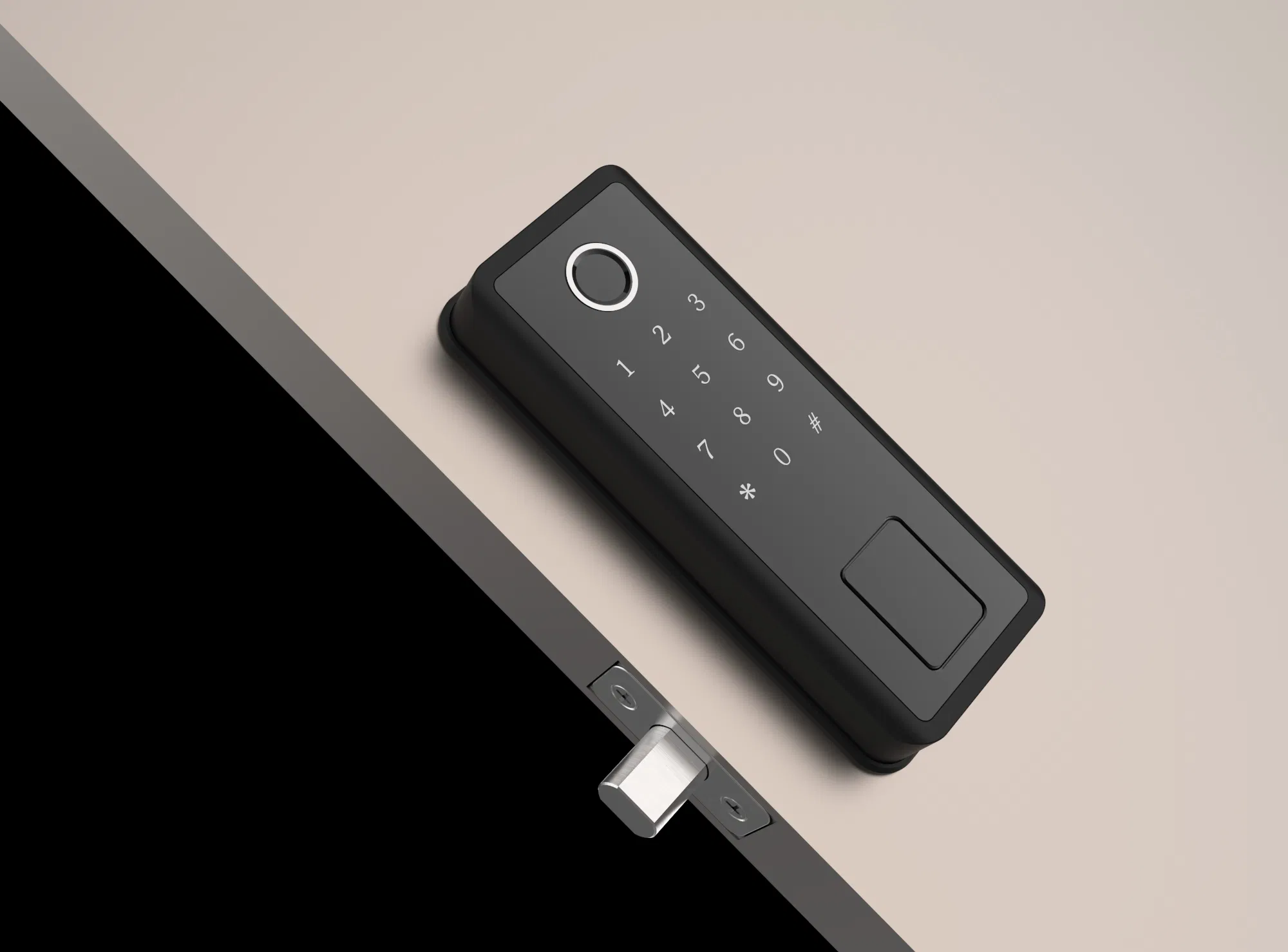 Best Sale Lock Smart APP Remote Control Electronic Rim Lock Fingerprint Card Password Smart Home Door Lock