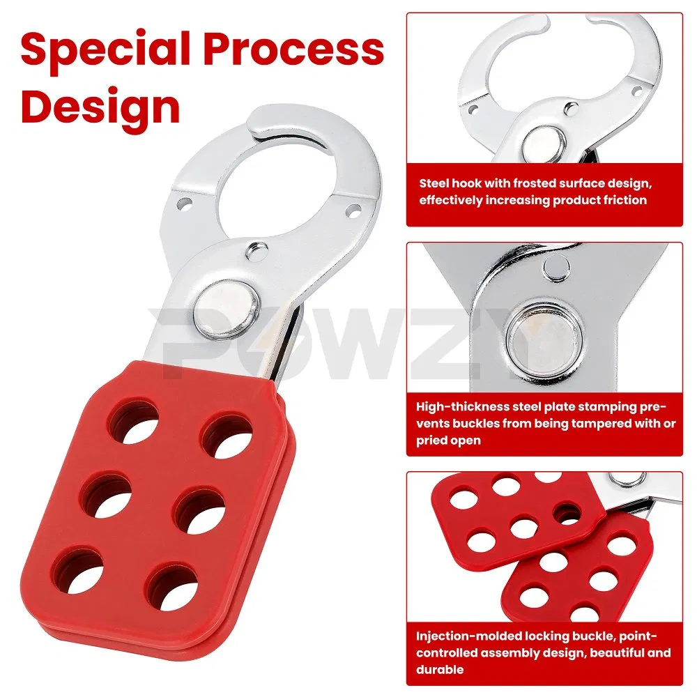 Heavy-Duty Stainless Steel Lockout Hasp with Secure Padlock