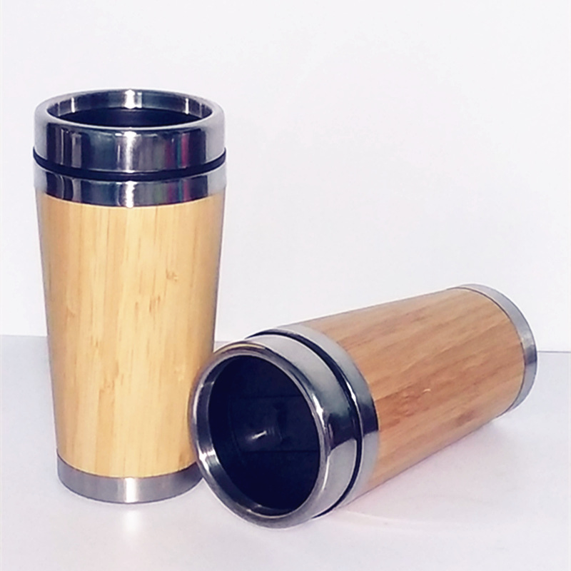 Natural Bamboo Stainless Drink Bottles