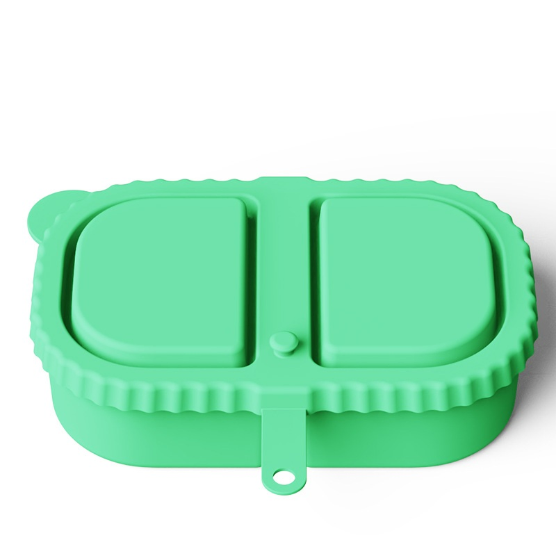 Versatile Silicone Snack Container with Secure Lid Closure
