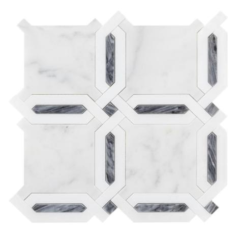 New Pattern Water Jet Mosaic Wire Drawing Stone Mix Glass Mosaic for Swimming Pool Kitchen Bathroom Floor Wall Decoration House Decoration Basic Customization