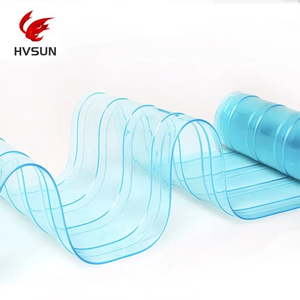 Modern PVC Strip Curtain for Workshop Temperature Regulation Blue