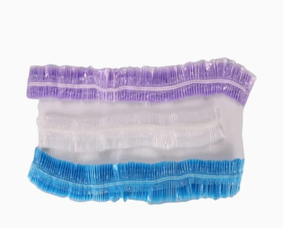 Factory Disposable Plastic PE Bouffant Cap with Elastic Shower Cap