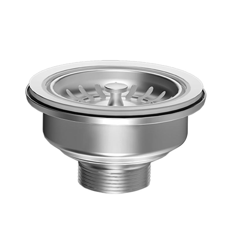 High-End Stainless Steel Anti-Clogging Kitchen Sink Drainer with Removable Colander