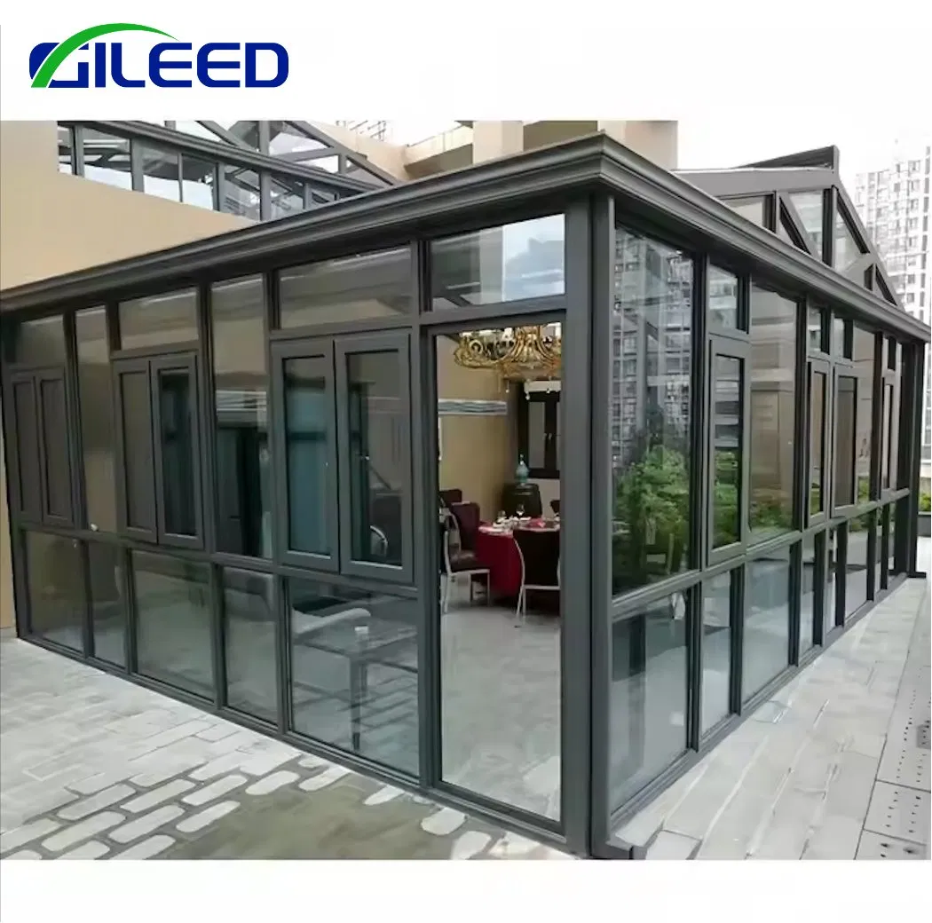 Best Price Aluminum Alloy Frame Glass Sunroom with Waterproof Soundproof Function