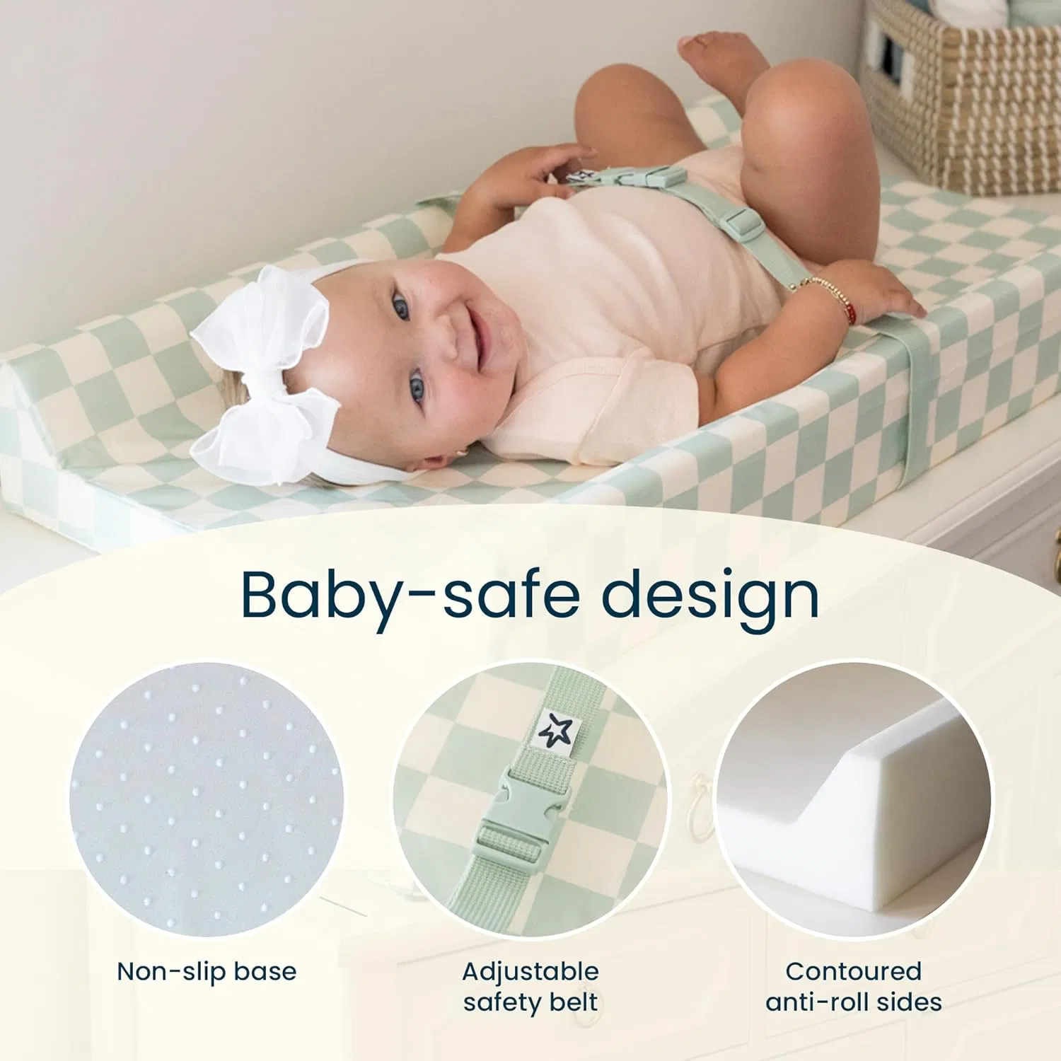 OEM/ODM Portable Baby Diaper Changing Pad Foam Table Changing Mat for Dresser