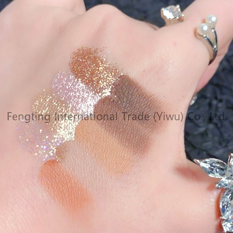 Custom Logo 9-Color Eye Shadow Makeup Tray Private Label Pearl Flash Matte Delicate Trays New Year Gift Sets