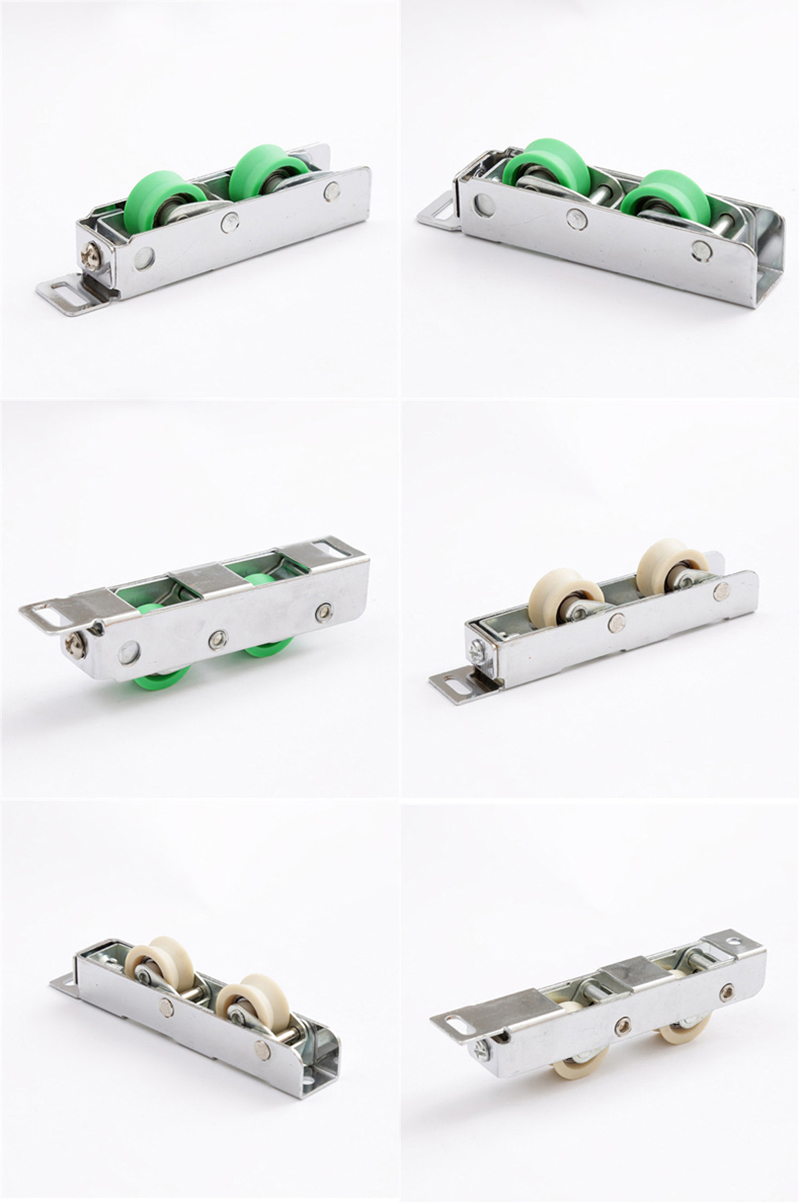ISO9001 Adjustable V-Groove Sliding Door Roller UPVC Aluminum Window Rollers with Double Wheels