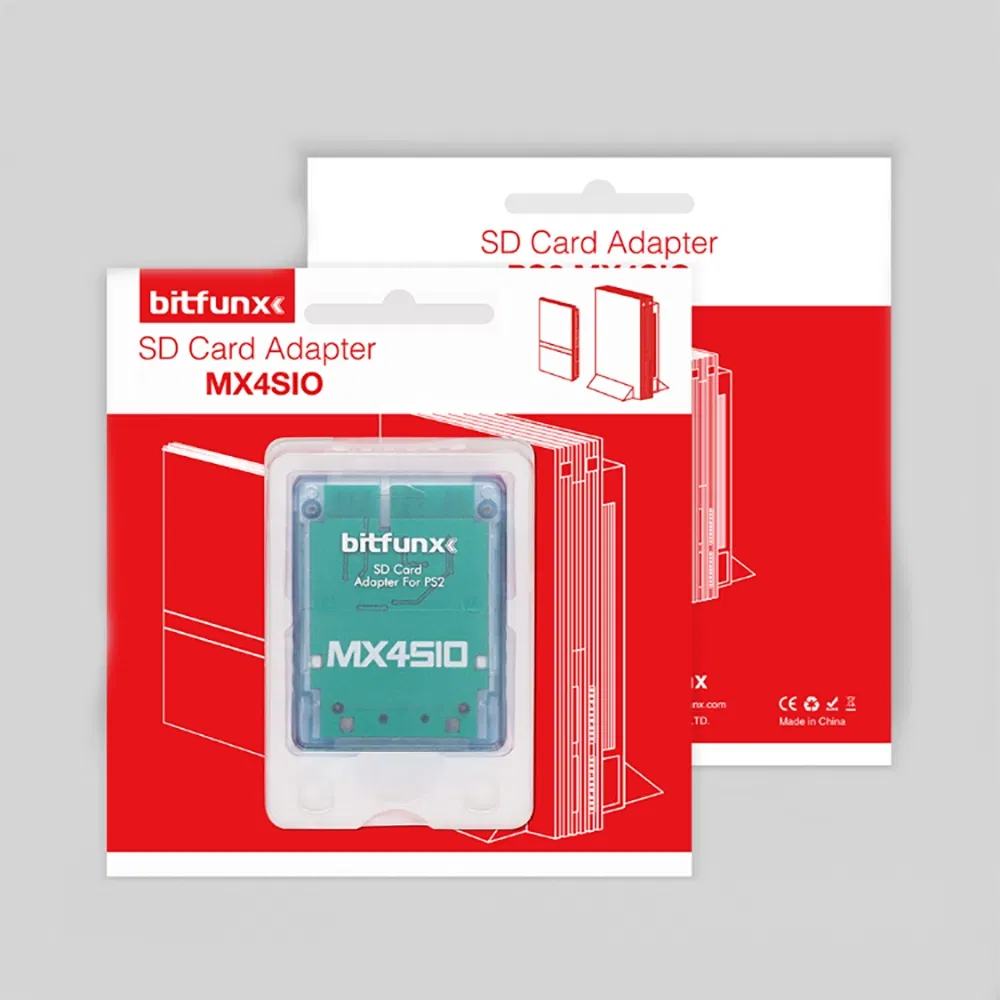 Прозрачный адаптер карт для PS2 Mx4sio Sio2SD