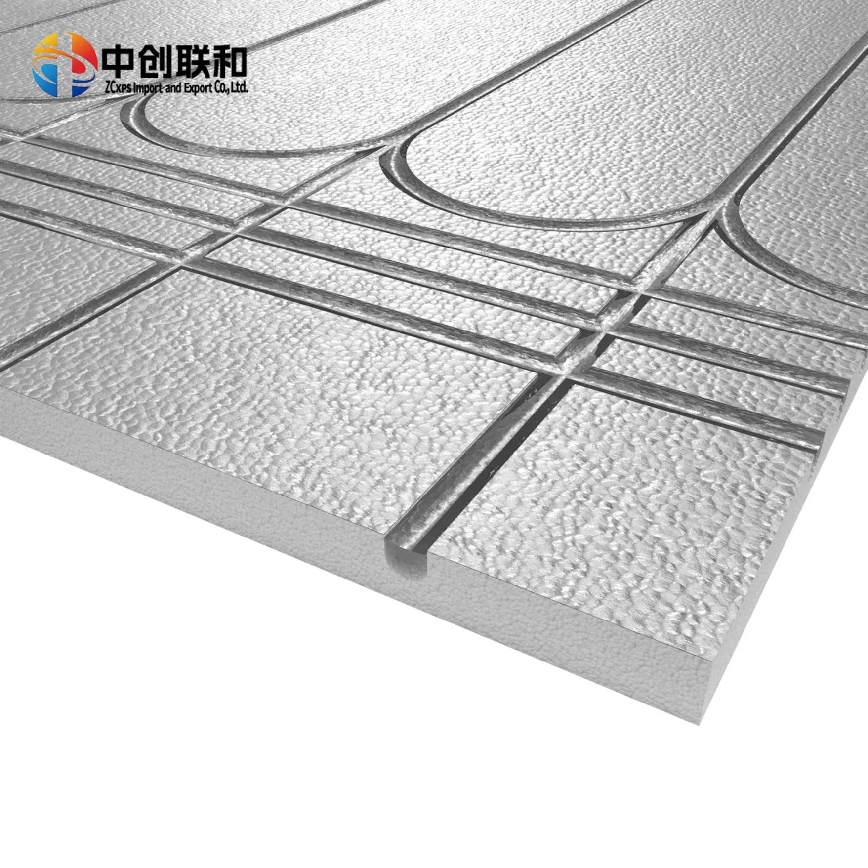 Water Underfloor Heating Board Insulation Overlay Boards XPS Underfloor Heating Panel