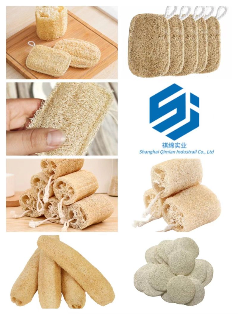 Natural Loofah Dishwashing Brush Household Kitchen Cleaning Sponge Loofah Brushing Pot Brushing