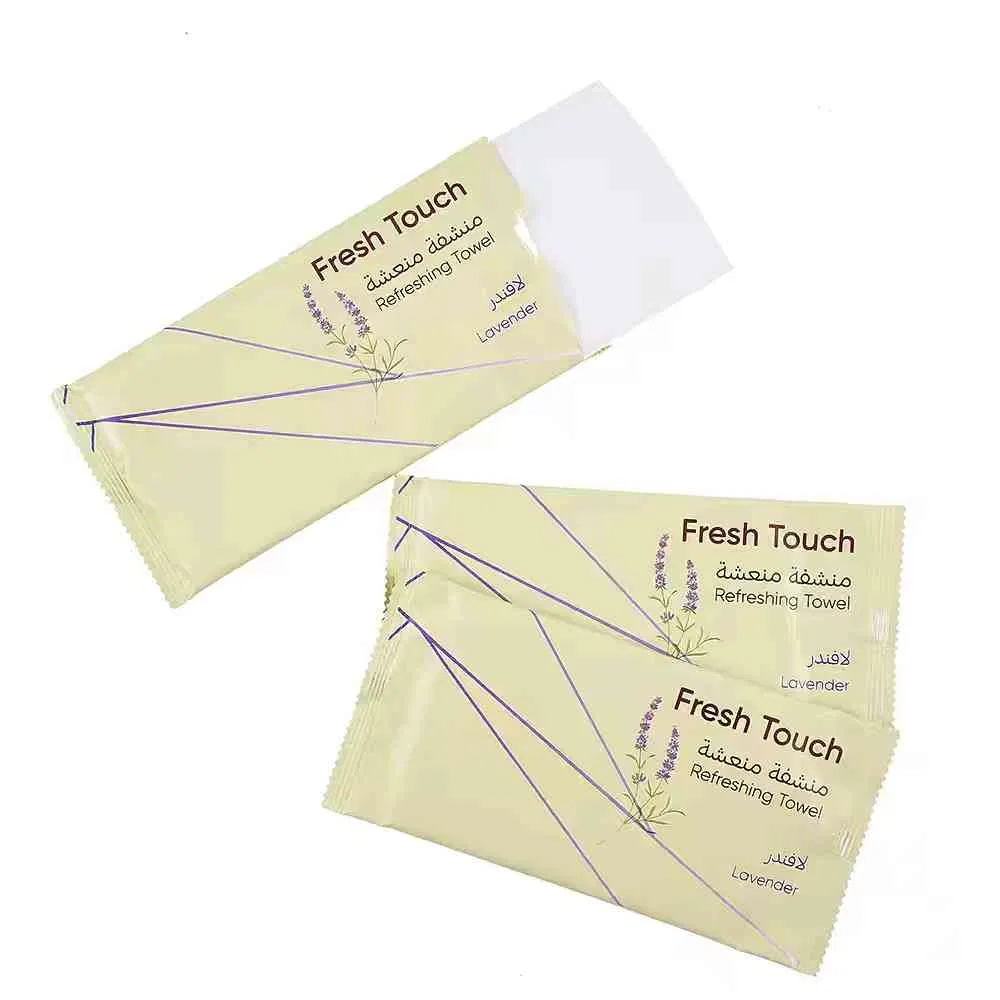 Custom Scents &Logo Pearl Cotton Nonwoven Fabric Wet Wipe Refreshing Wet Towel