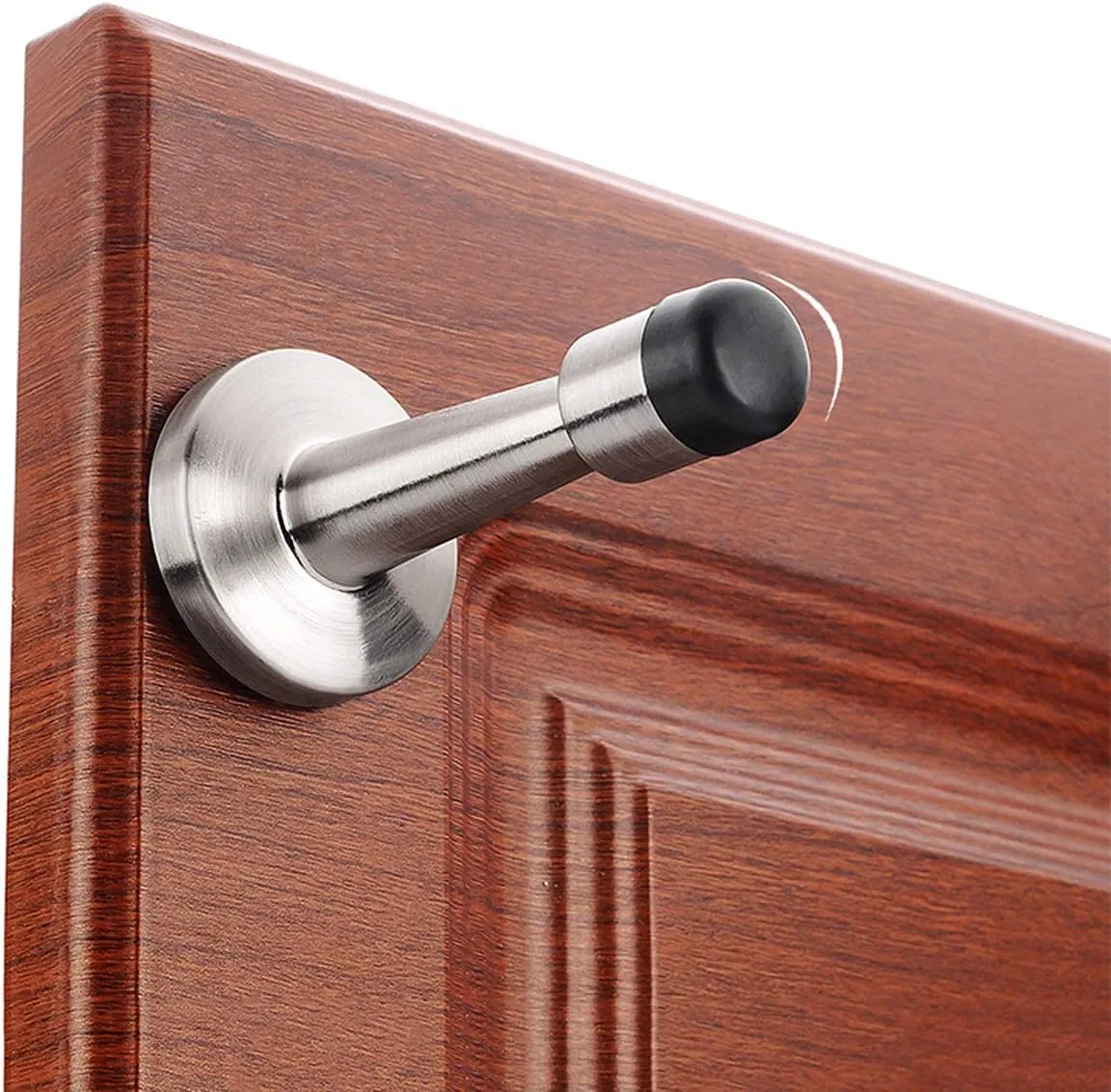 Mdmp-008A Die-Cast Zinc Door Stop, Satin Nickel Finish