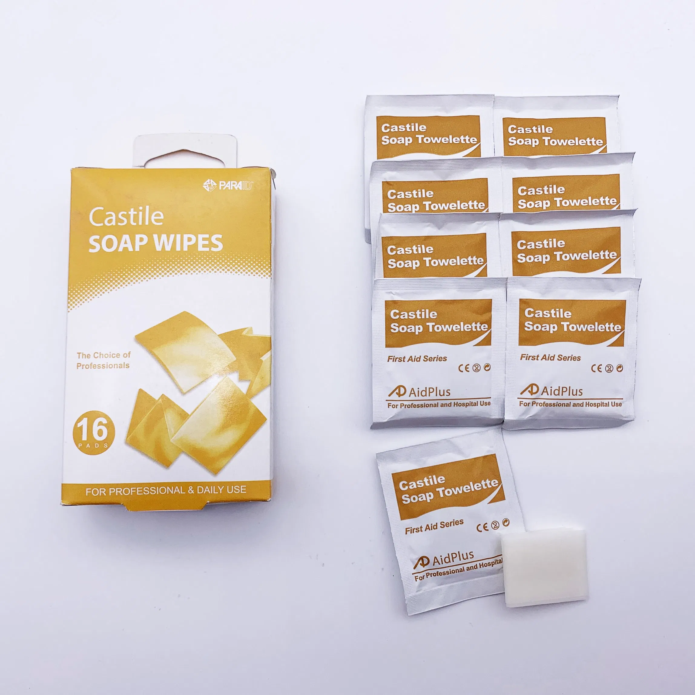 Custom Waterproof Lens Cleaning Castile Soap Antiseptic Prep Wet Wipes