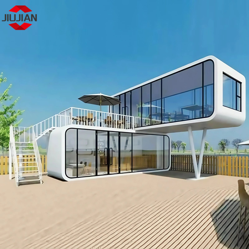 2 Story Mobile Prefabricated Modern Apple Cabin for Pod Hotel