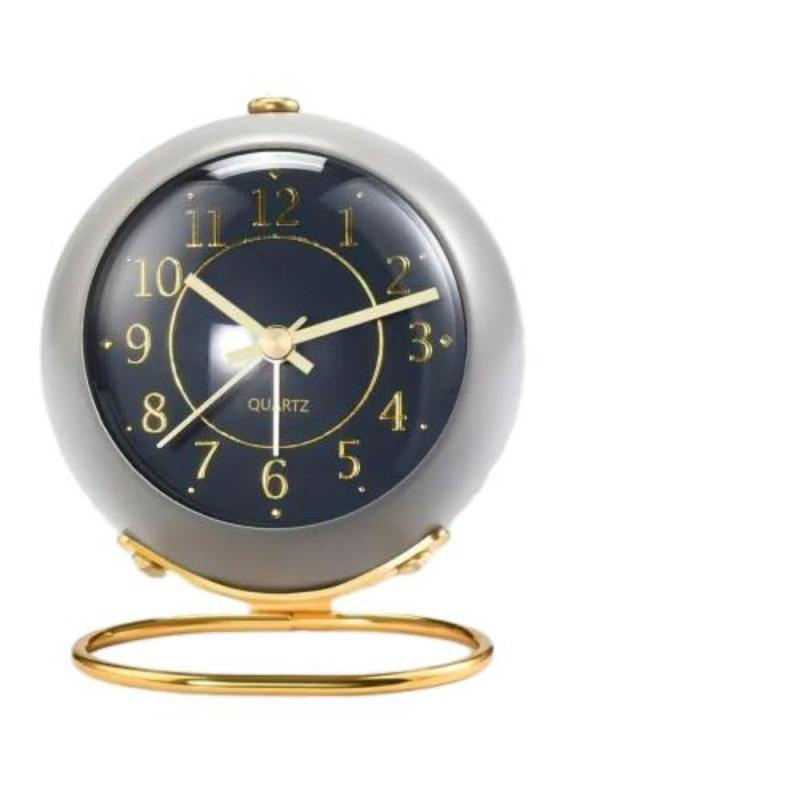 Wholesale 1PC Metal Silent Portable Simple Fashion Furnishings Creative Desk Table Clocks Home Decor