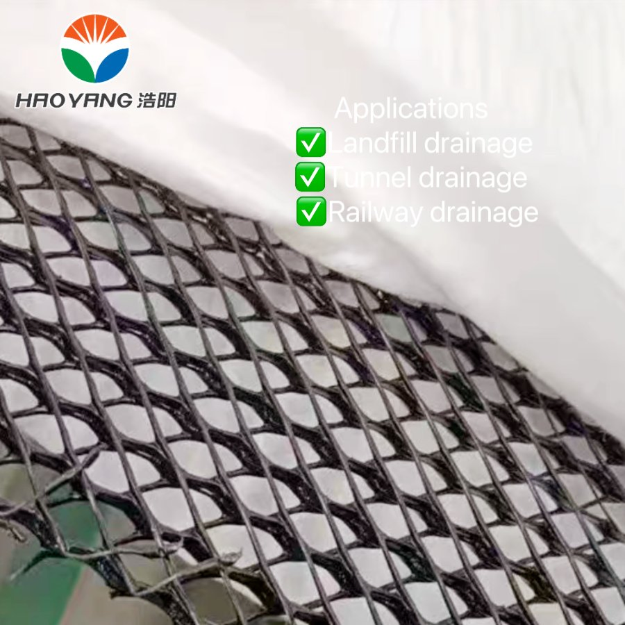 HDPE High Shear Strength 3D Geonet for Landfill Drainage, 6 Width