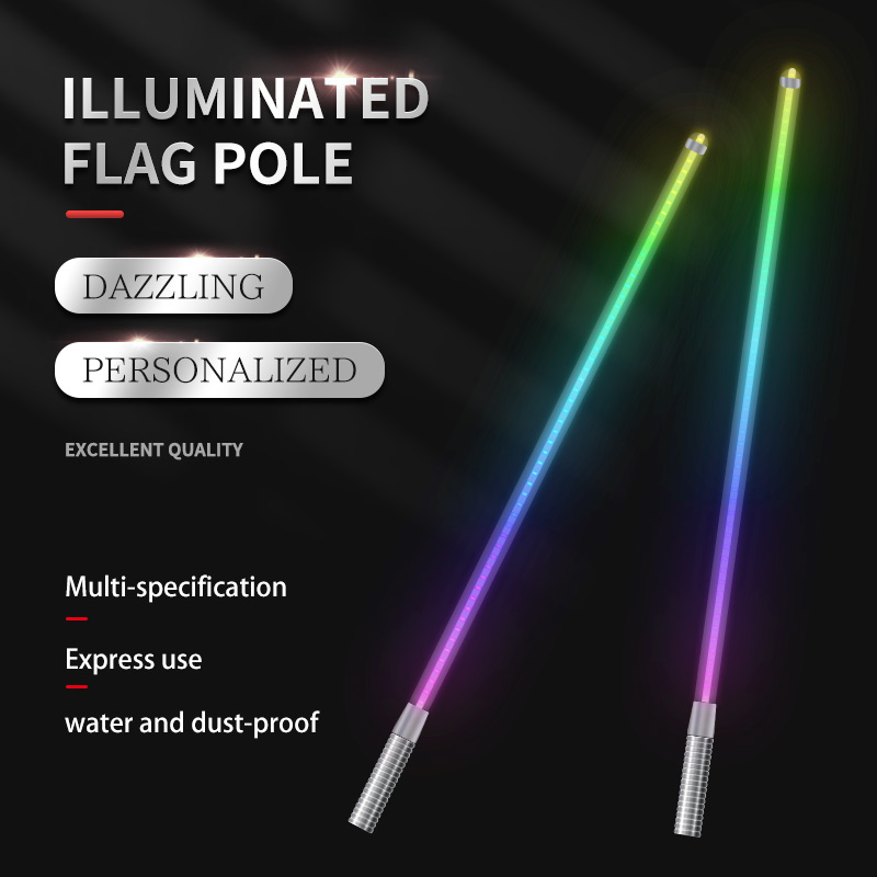 1.75 Inch LED Whip Antenna Flag Light