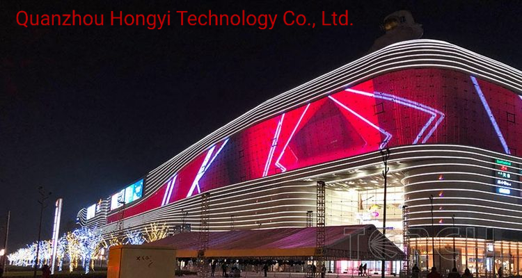 LED Flexible LED Curtain Outdoor Building Background LED Mesh Display Screen